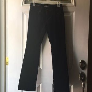 Black corduroy Loft pants